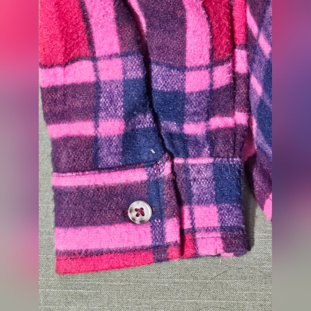 Plaid Button Down Shirt - Red and Pink - Picture 5 of 8